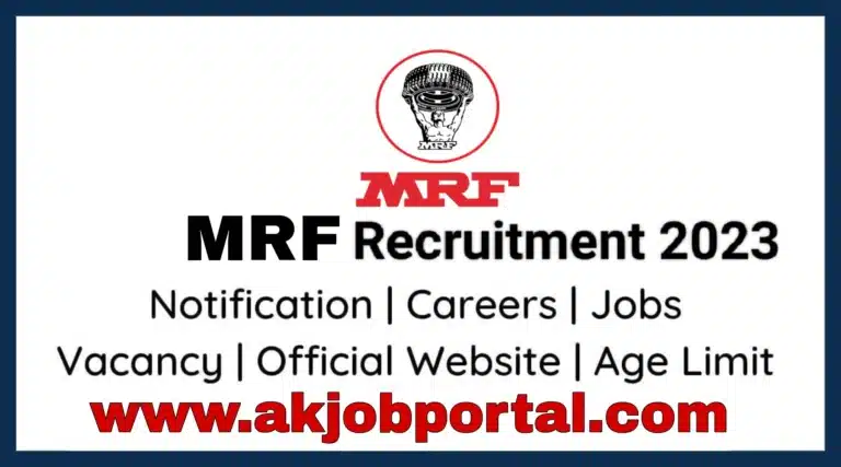 MRF Company Jobs | Permanent Job | Campus Placement